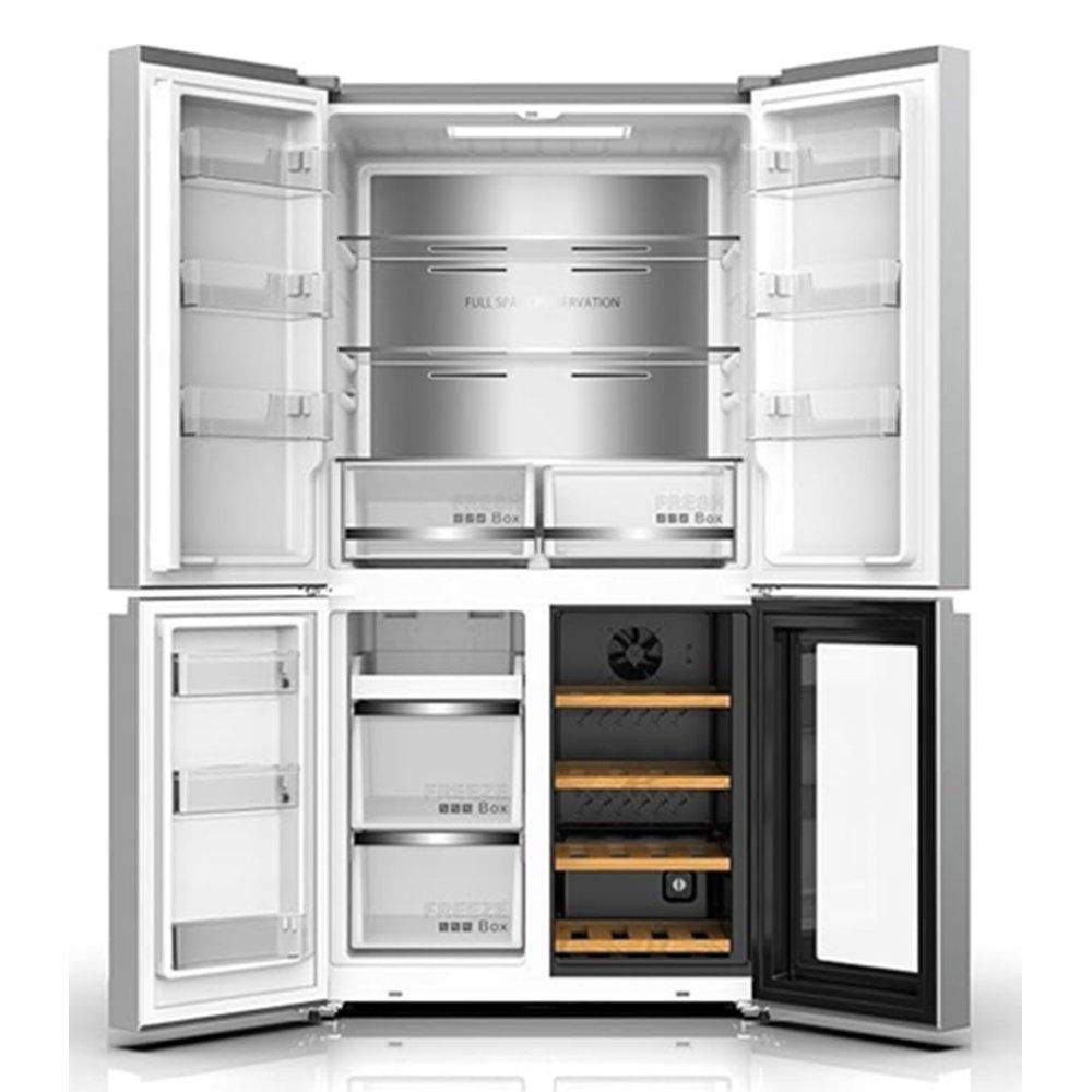 Hoover Four Door Refrigerator, 755 Liters, 26.7 CFT, HXD-K755-S - Silver