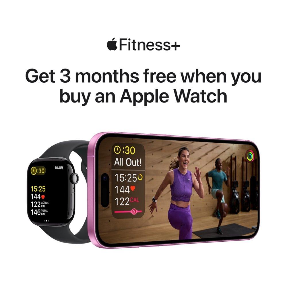 Apple Watch SE GPS 44mm Starlight Aluminium Case with Starlight Sport Band - S/M