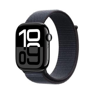 Buy Apple watch series 10 gps 46mm jet black aluminium case with ink sport loop in Kuwait