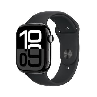 Buy Apple watch series 10 gps + cellular 42mm jet black aluminium case with black sport ban... in Kuwait