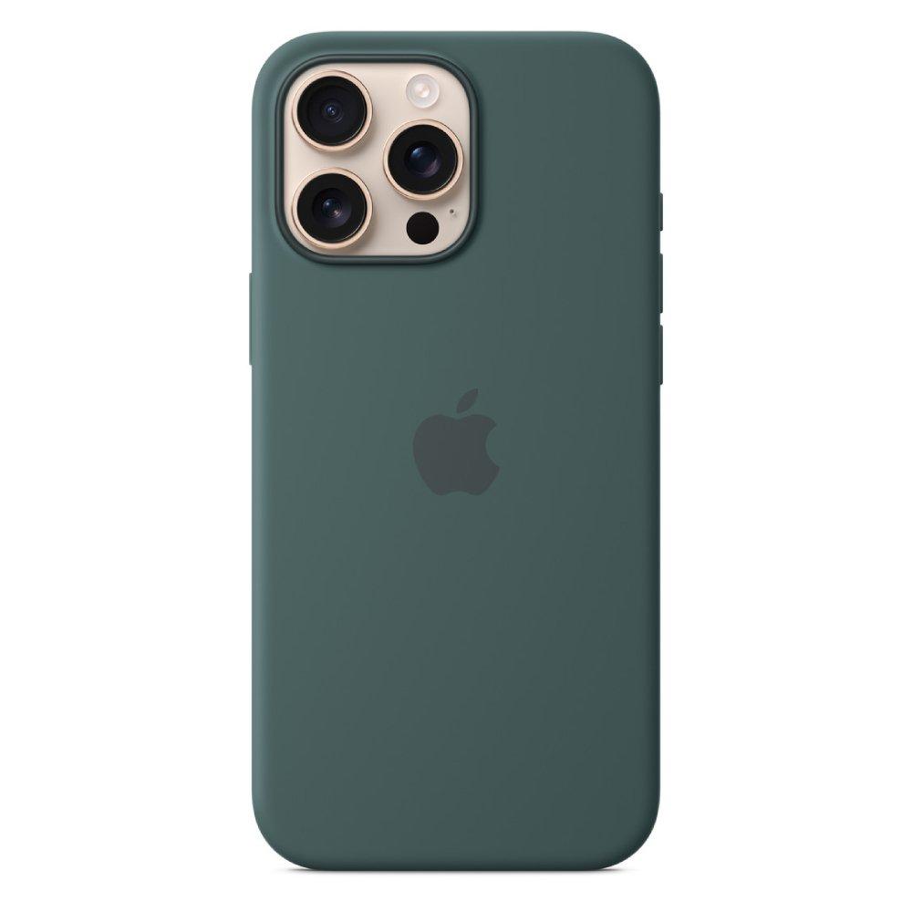 Apple iPhone 16 Pro Max Silicone Case with MagSafe - Lake Green