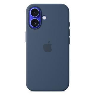 Buy Apple iphone 16 silicone case with magsafe - denim in Kuwait