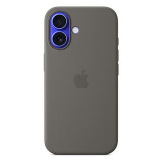 Buy Apple iphone 16 silicone case with magsafe - stone gray in Kuwait