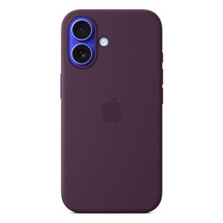 Buy Apple iphone 16 silicone case with magsafe - plum in Kuwait