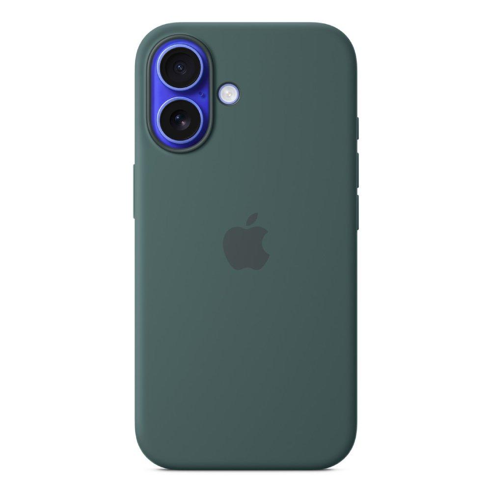 Buy Apple iphone 16 silicone case with magsafe - lake green in Kuwait