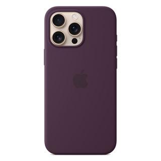 Buy Apple iphone 16 pro max silicone case with magsafe - plum in Kuwait