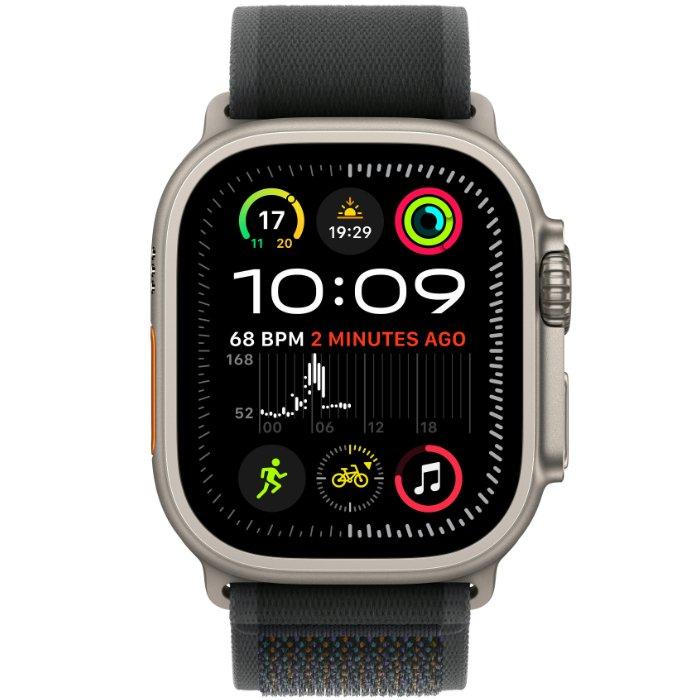 سوار ساعة ابل مقاس 49 مم - مقاس M/L، MXTR3ZM/A - أسود تيتانيوم