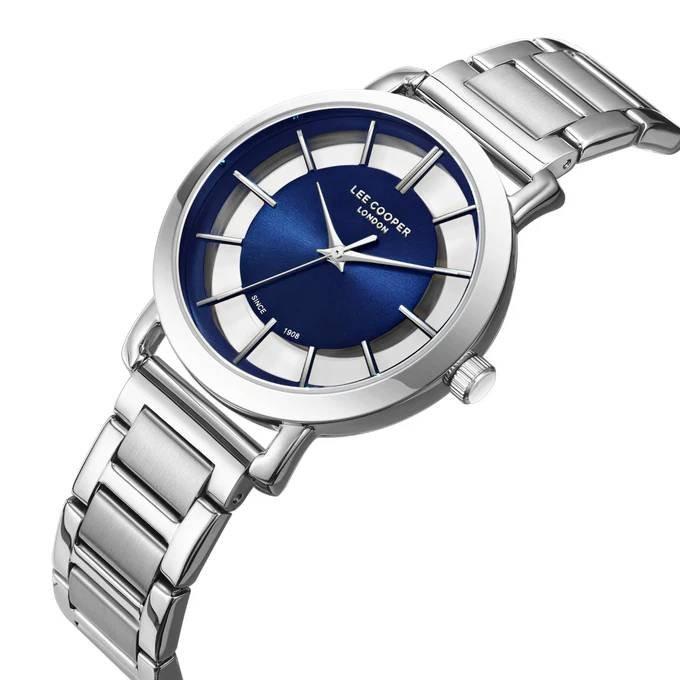 Lee Cooper Watch for Women, 35mm, Metal Strap, LC08037.390 - Silver