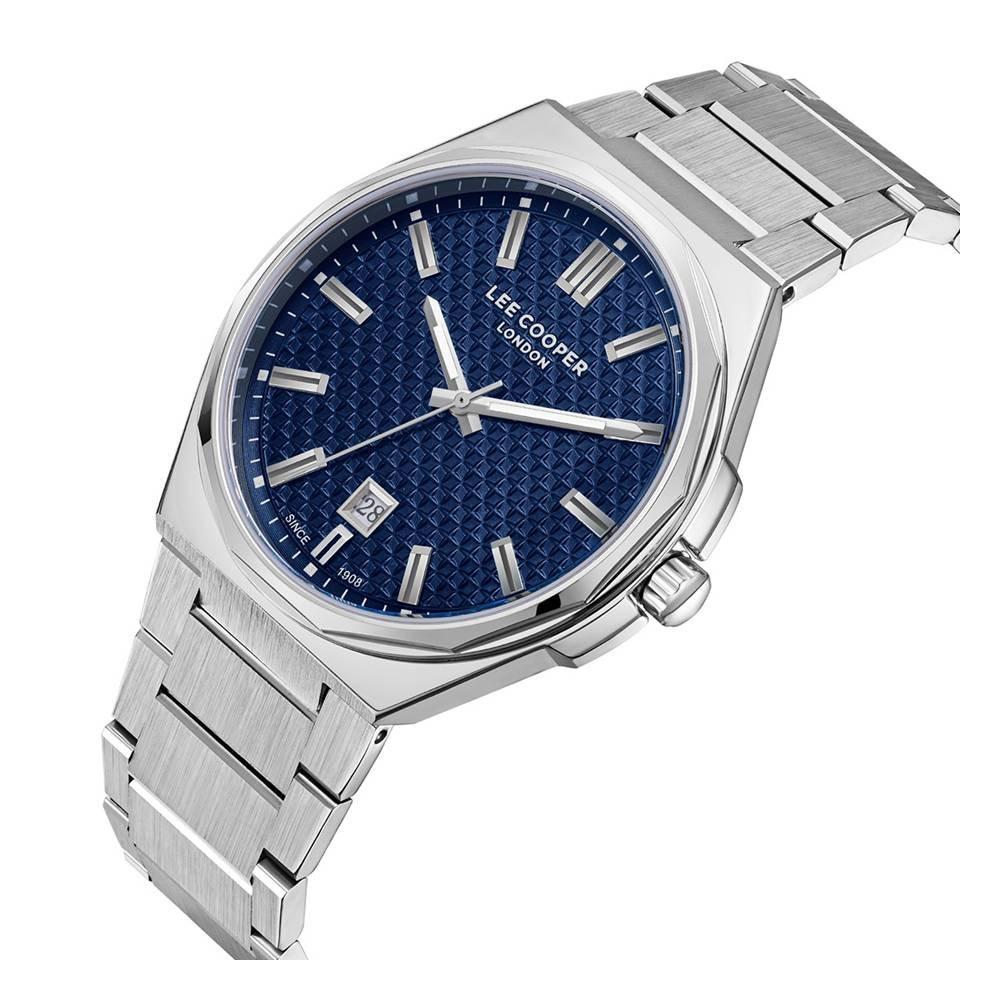 Lee Cooper Watch for Men, Multi Function, 42mm, Metal Strap, LC08031.390 - Silver