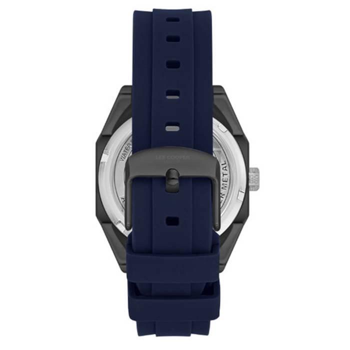 Lee Cooper Watch for Men, Multi Function, 37mm, Silicone Strap,LC08061.069 - Blue