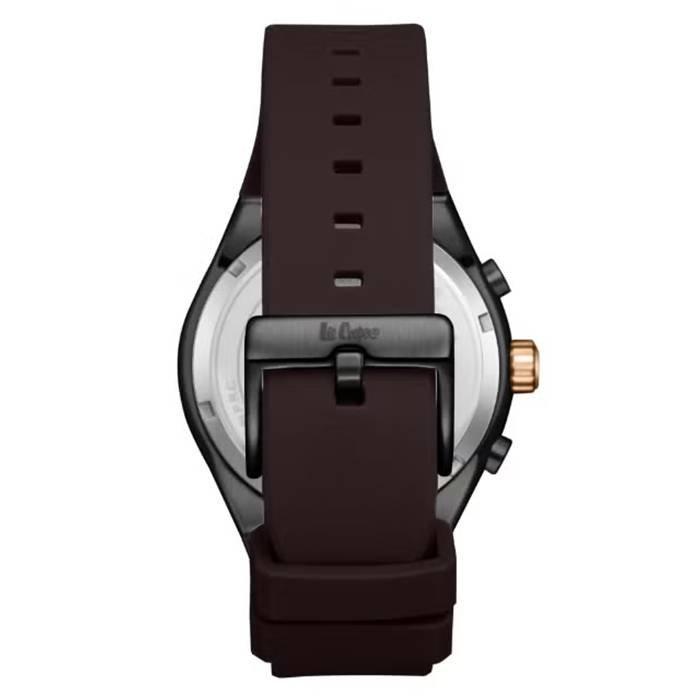 Lee Cooper Watch for Men, Multi Function, 45mm, Leather Strap, LC08063.061 - Black