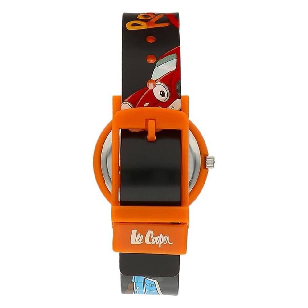 Lee Cooper Kid's Watch, Analog, Silicone Strap, 30mm, LC.K.2.831 - Black/Orange