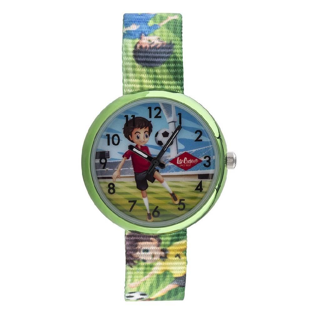 Lee Cooper Kid's Watch, Analog, Textile Strap, 30mm, LC.K.3.677 - Green