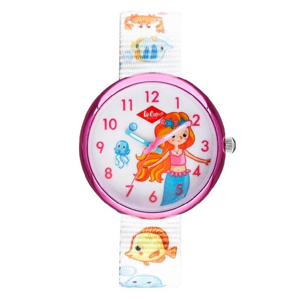 Lee Cooper Kid's Watch, Analog, Silicone Strap, 33mm, LC.K.3.838 - White