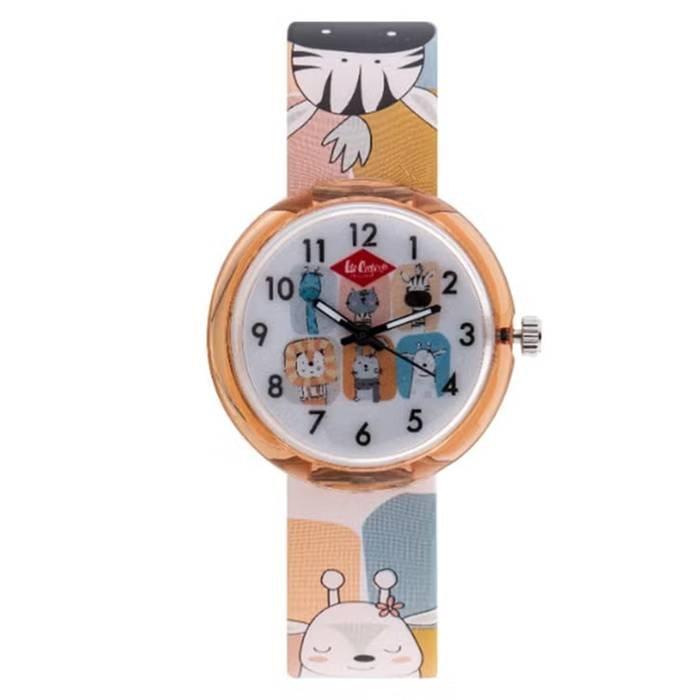 Lee Cooper Kid's Watch, Analog, Silicone Strap, 30mm, LC.K.4.838 - Pink