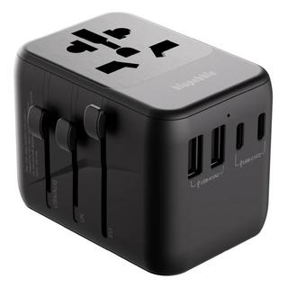 Buy Bluepebble passport 5 world travel adapter with 3 usb-c & 2 usb-a, 35w, bp-tvl005-b... in Kuwait