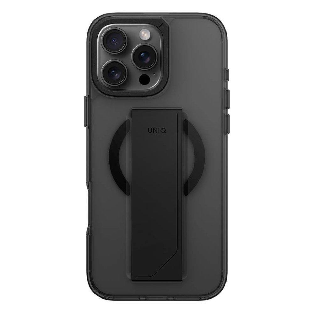 Uniq Hybrid Heldro iPhone 16 Pro Max MagSafe Stand Case – Black