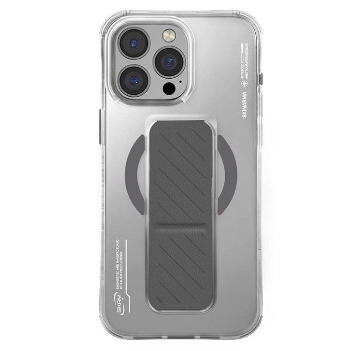 Buy Skinarma axon iphone 16 pro max magsafe grip case, ipp63-axon-tit - titanium in Kuwait