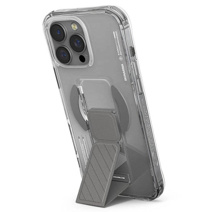 Skinarma Axon iPhone 16 Pro Magsafe Grip Case, IPP63-AXON-TIT - Titanium