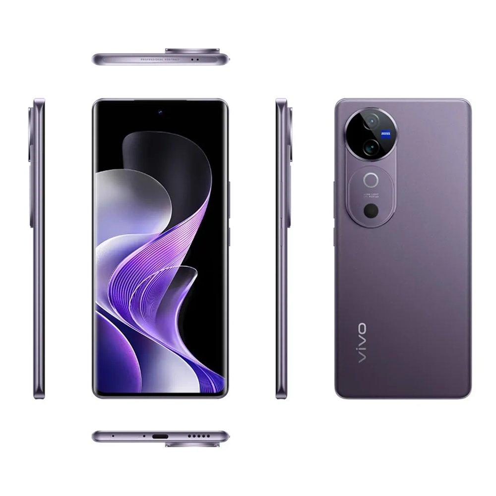Vivo V40 5G Phone, 256GB, 12GB, 6.78-inch – Purple