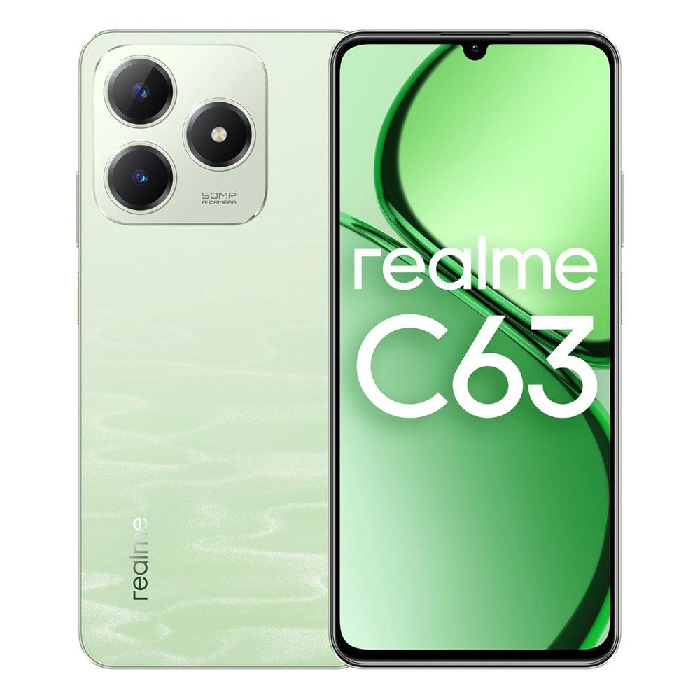Realme C63 Phone, 256GB, 8GB, 6.75-inch – Green