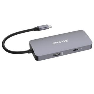 Buy Verbatim usb-c pro 5 ports docking station, 32150 - silver in Kuwait