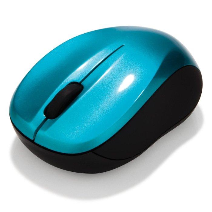 ماوس  جو نانو اللاسلكي من فيرباتيم، 3 أزرار - أزرق كاريبي