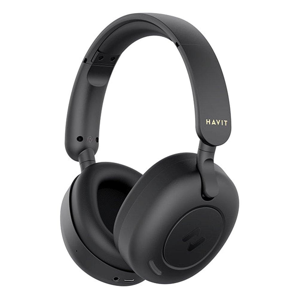 Buy Havit hybrid active noise cancellation wireless headphones, 9000035087 – black in Kuwait