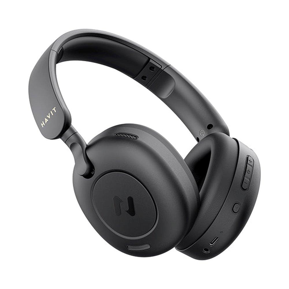 Havit Hybrid Active Noise Cancellation Wireless Headphones, 9000035087 – Black