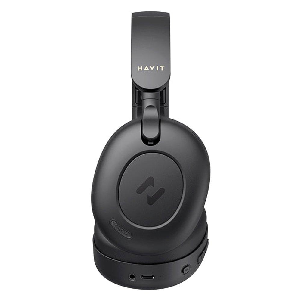 Havit Hybrid Active Noise Cancellation Wireless Headphones, 9000035087 – Black