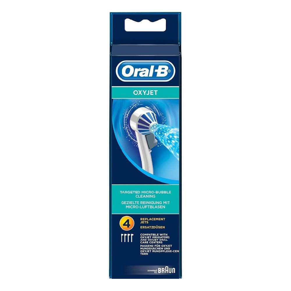 Oral-B Nozzle Brush Heads, 4PCs, ED17 OXYJET – White