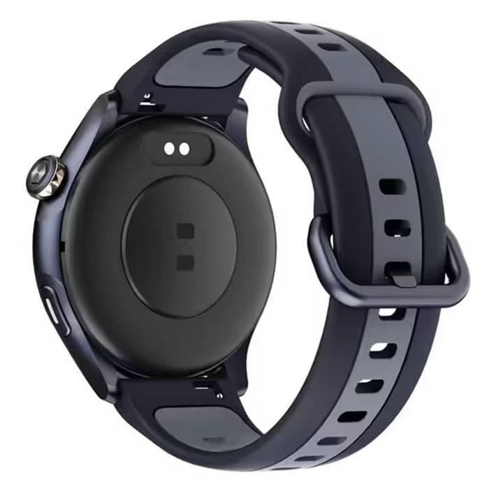 Titan Celestor Smart Watch Silicone Strap, 1.43"AMOLED Round Display, 90206AP02- Blue