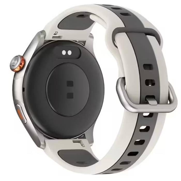 Titan Celestor Smart Watch Silicone Strap, 1.43"AMOLED Round Display, 90206AP03 - Silver