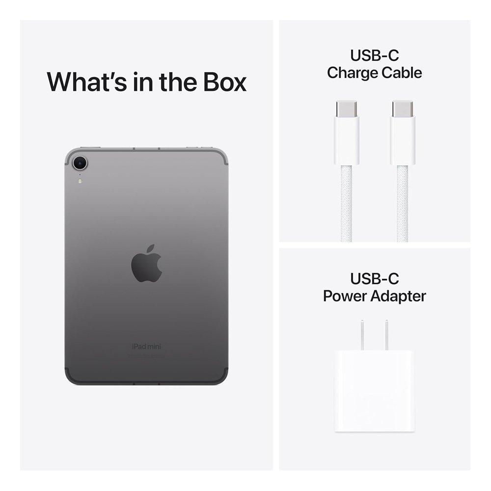 Apple iPad Mini (A17 Pro) 5G Tablet, 8GB RAM, 512GB, 8.3-inch, MYHC3AB/A – Space Grey