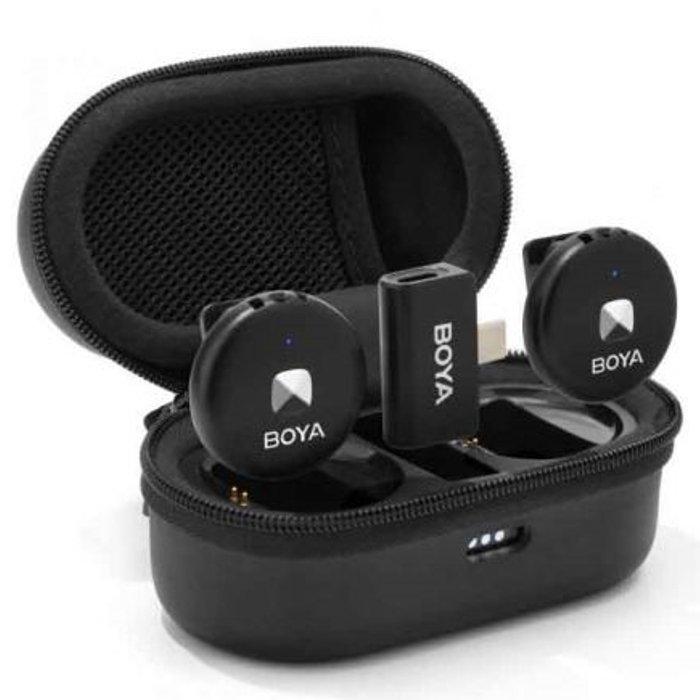 Boya Omic 2,4GHz USB-C Dual Channel Wireless Microphone - Black