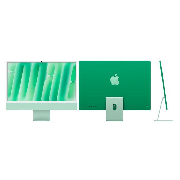 Apple iMac All-In-One Desktop 24-inch (2024), M4 Chip, 16GB RAM 512GB SSD, MWV03AB/A - Green