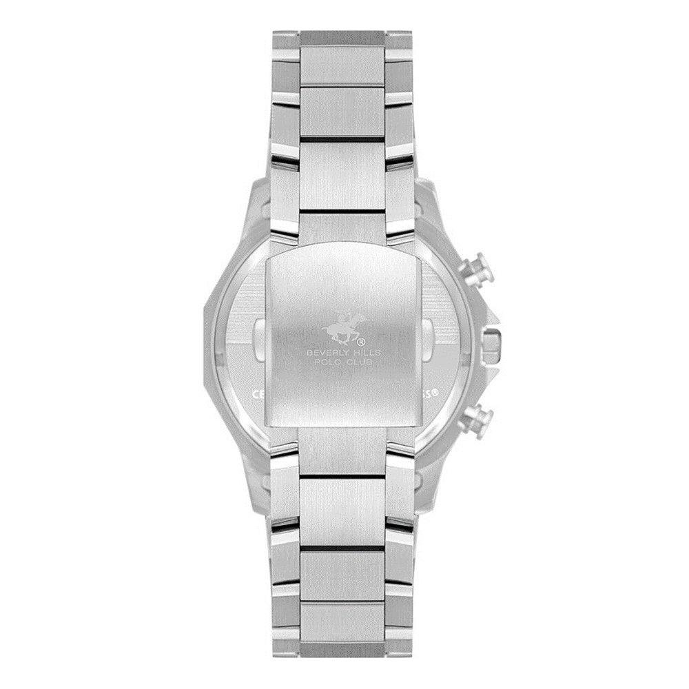 Beverly Hills Polo Men's Watch, Multifunction, Metal Strap, 45mm, BP3625X.351 - Silver
