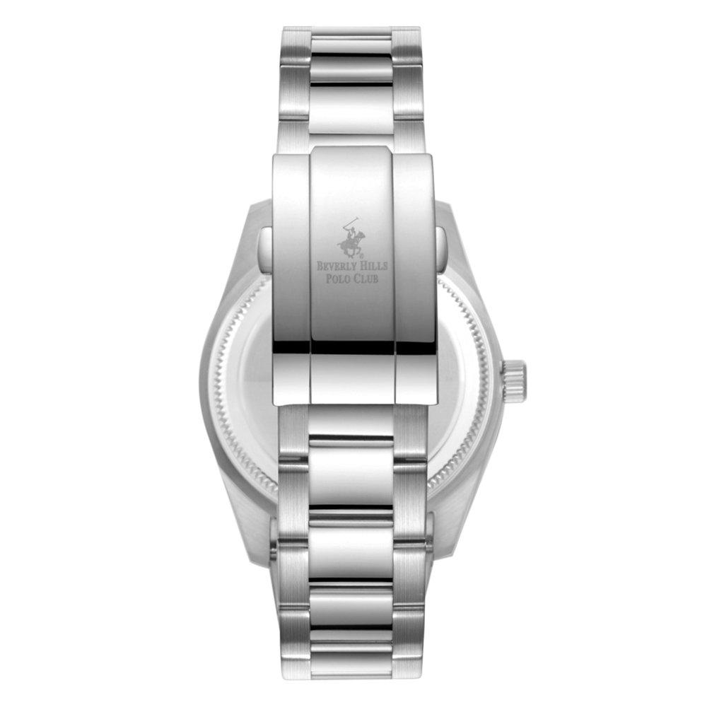 Beverly Hills Polo Men's Watch, Analog, Metal Strap, 42mm, BP3652X.390 – Silver