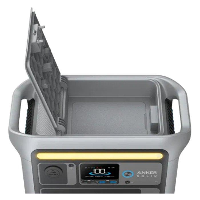 Anker Solix C800 Plus Portable Power Station, 1200W with Camping Light, 768Wh LiFePO4 Battery for Outdoor Camping - Grey