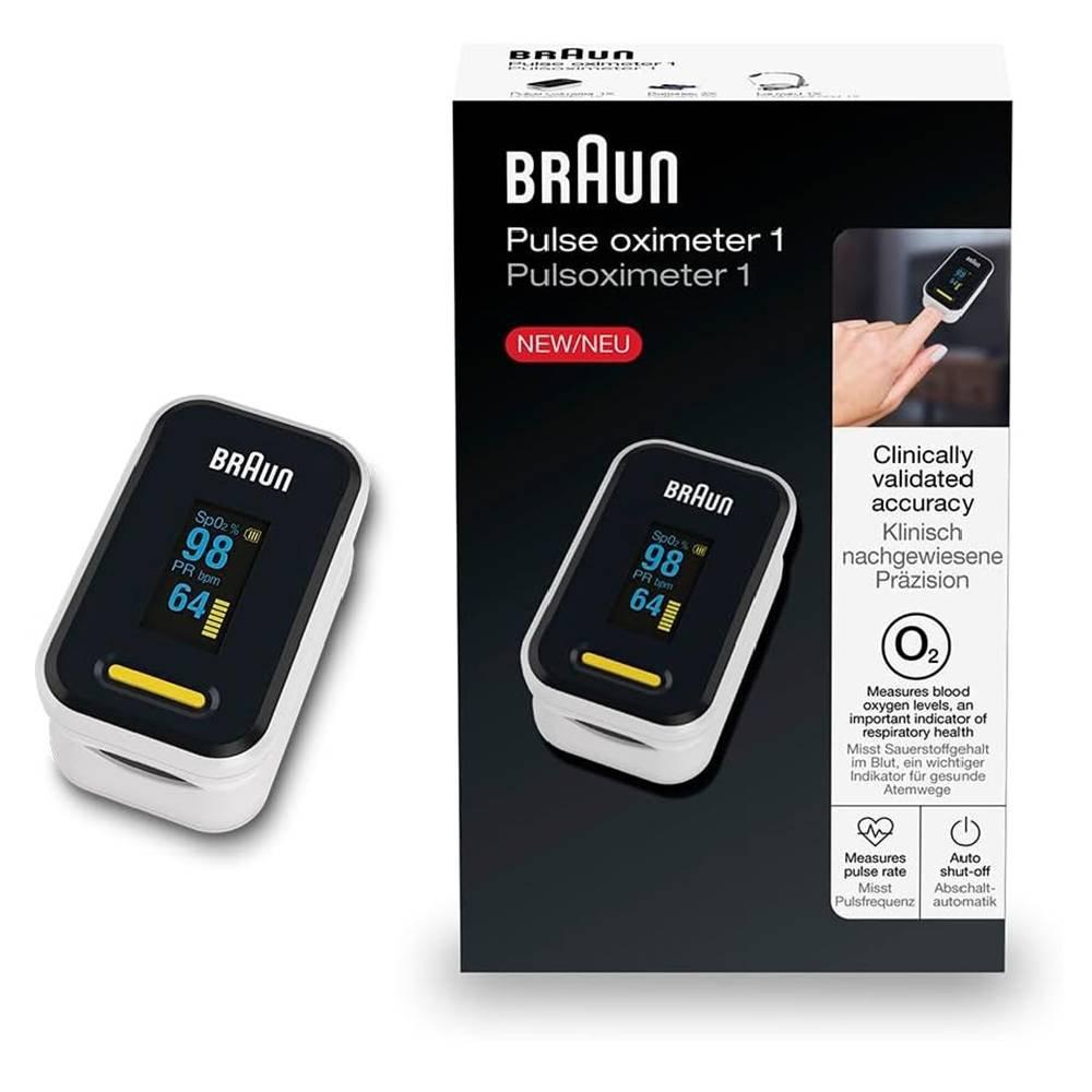 Buy Braun pulse oximeter 1, br6-yk-81ceu – white in Kuwait