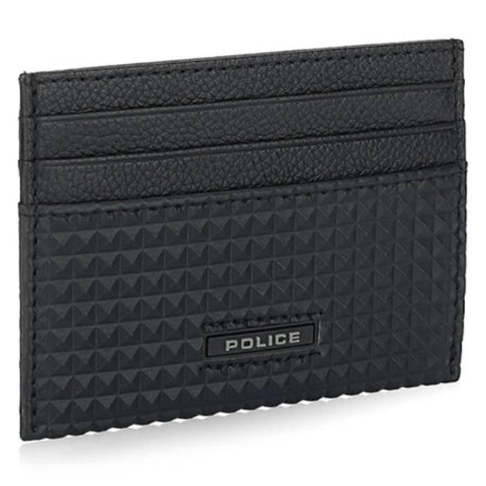 Buy Police men card holder, pa40024wpbk - black in Kuwait