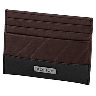 Buy Police brown leather card case, pa40032wlbr - brown in Kuwait