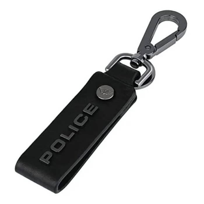 ميدالية المفاتيح رجالية من الجلد من بوليس، PA40077KRBK - أسود