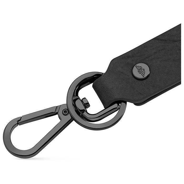 ميدالية المفاتيح رجالية من الجلد من بوليس، PA40077KRBK - أسود