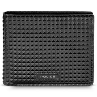 Buy Police pyramid men's wallet with card holder, pa40023wpbk - black in Kuwait