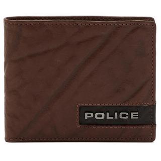 Buy Police droid leather wallet, pa40040wlbr - brown in Kuwait