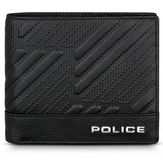 Buy Police nouveau mens leather wallet, pelgw2204201 - black in Kuwait