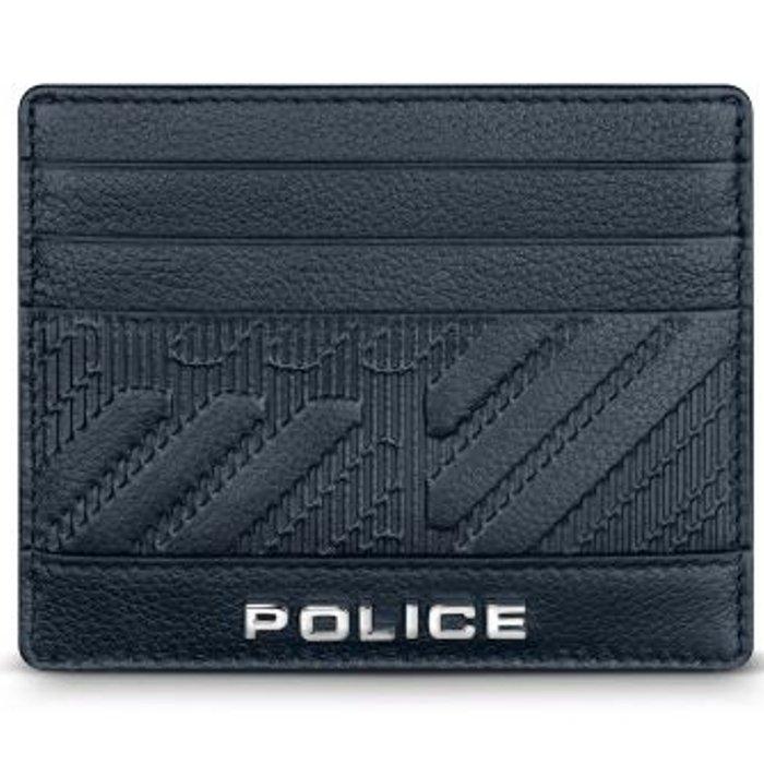 Buy Police nouveau mens leather wallet, pelgw2204202 - blue in Kuwait