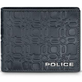 Buy Police genuine dario leather wallet with 6 card slots for men, pelgw2204602 - blue in Kuwait