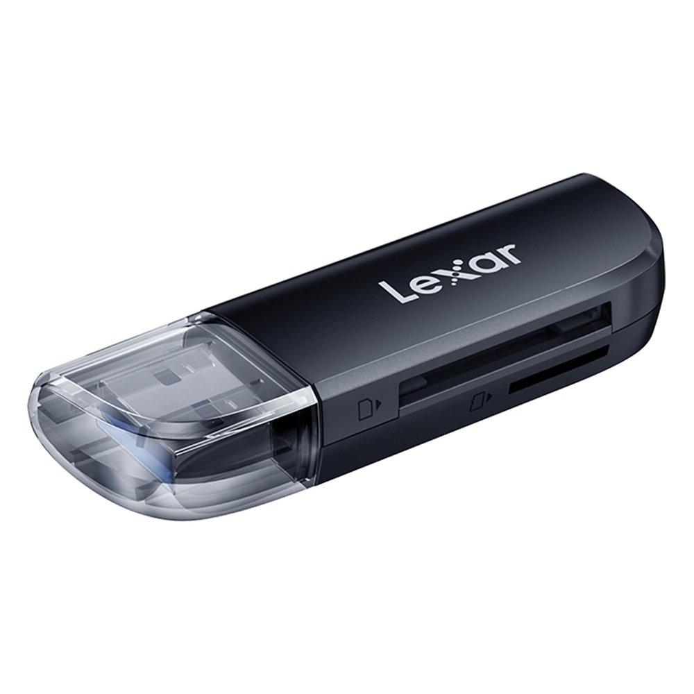 Lexar Dual-Slot USB 3.2 Gen 1 SD and microSD Card Reader, LRW300U-BNBNG – Black